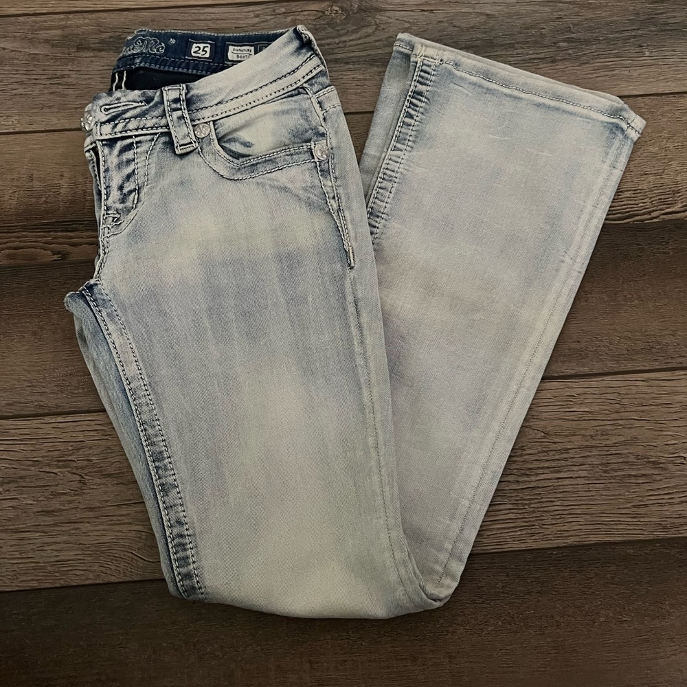 Miss Me Light Gray Women's Jeans